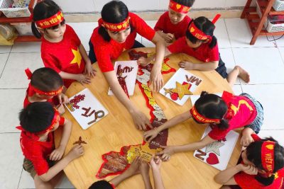 MẦM NON HẢI SƠN – HÂN HOAN CHÀO MỪNG NGÀY 30/4